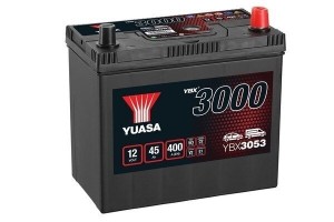 Акумулатор YUASA YBX3000 12 V 45 AH, 400A R+ JIS