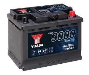 Акумулатор YUASA YBX9000 AGM 12 V 60AH, 640A R+