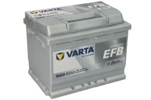 Акумулатор VARTA EFB 12 V 60 Ah, 640 A