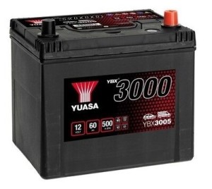 Акумулатор YUASA YBX3000 12 V 60 AH, 500A R+ JIS